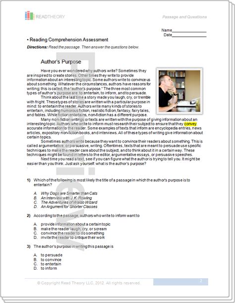 read theory answers grade 8.